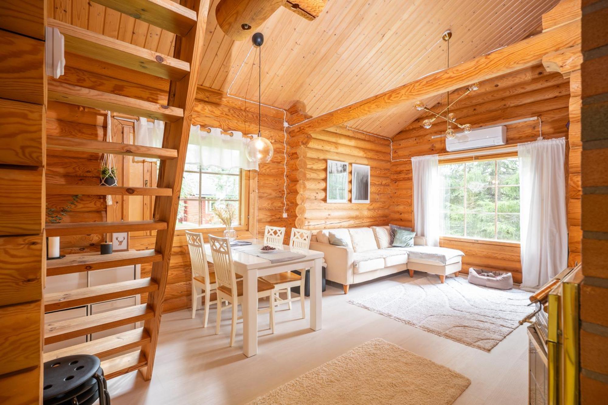 Lapin Villa Hiisi Joen Rannalla Ranua Exterior foto